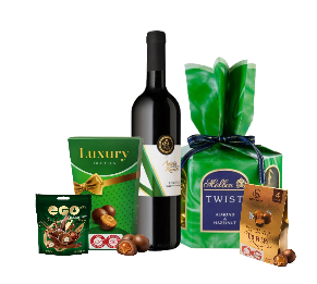 מארז יין אמירים ושוקולדים – מארז פרימיום